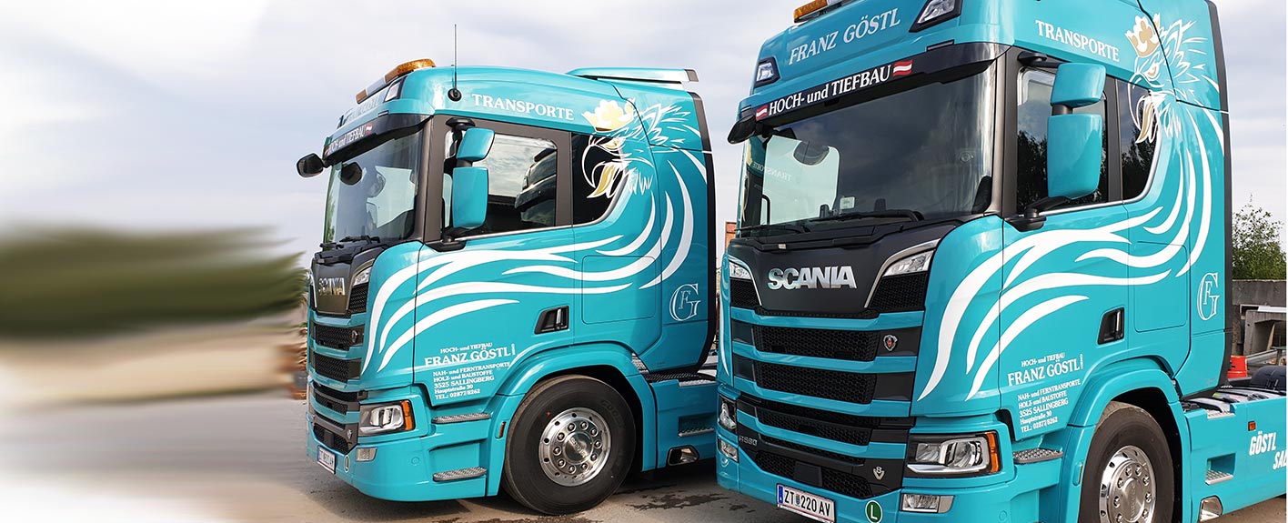 Lastwagen Göstl Hoch- und Tiefbau